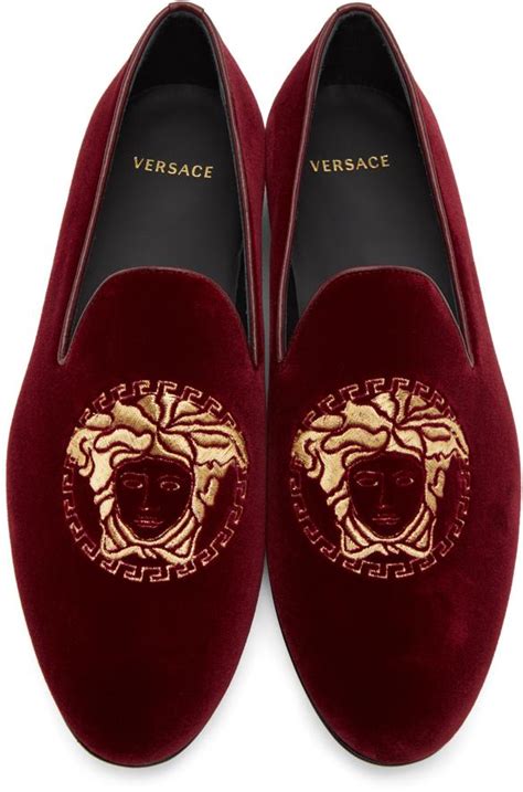velvet versace shoes